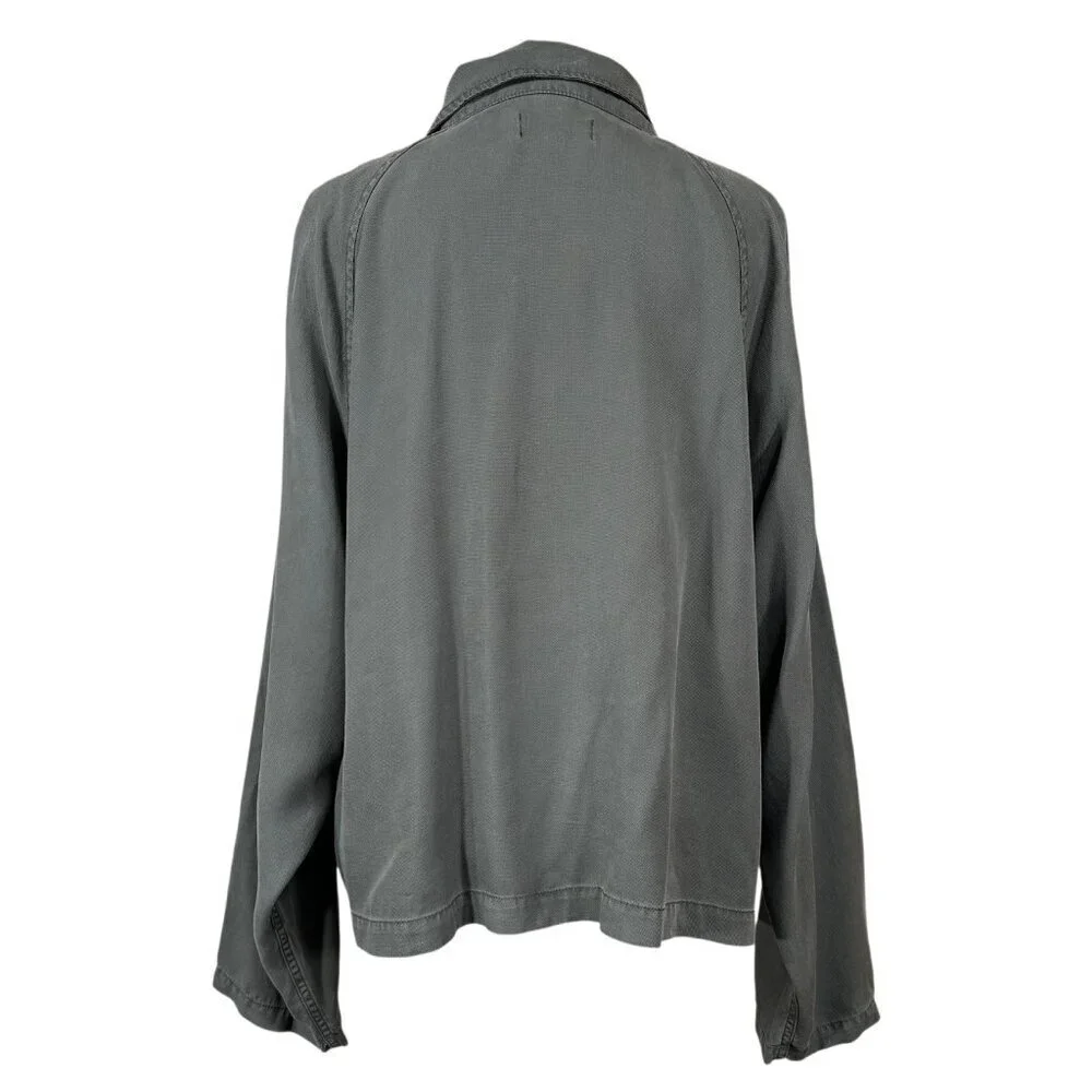 OAT New York NWT Olive Green Raglan Patch Pocket Jacket Size XL - Picture 4 of 14